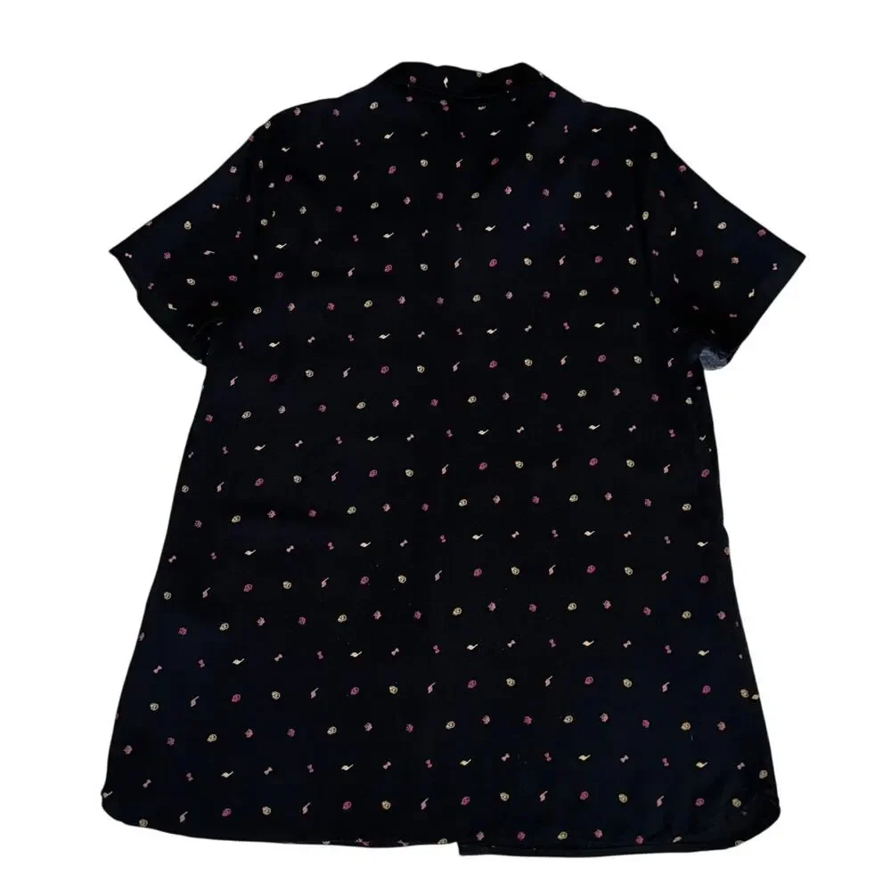 Harley-Davidson Women’s Black Button-Up Shirt Mini Print Medium - Picture 3 of 8